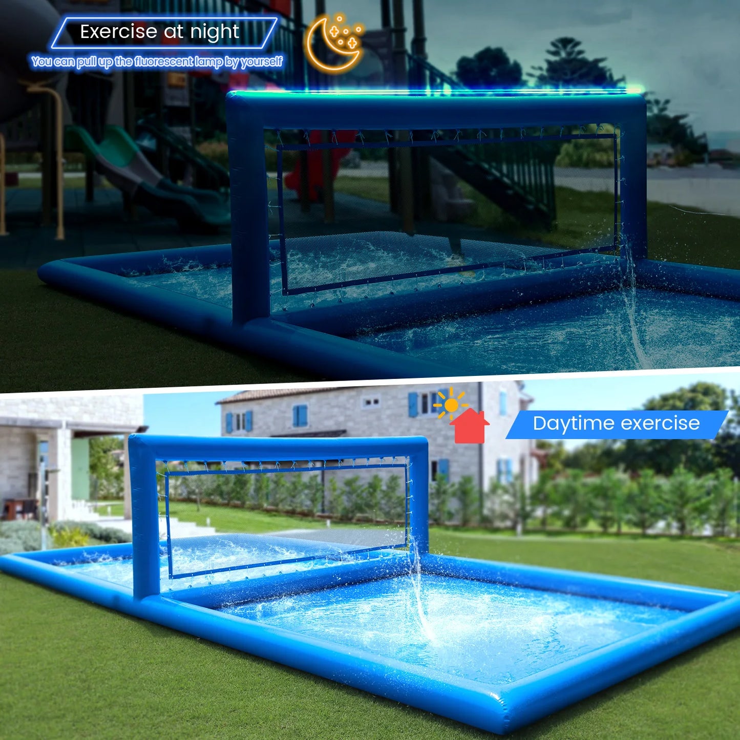 RTS Inflatable Outdoor Volleyball Court Pool For Water Games