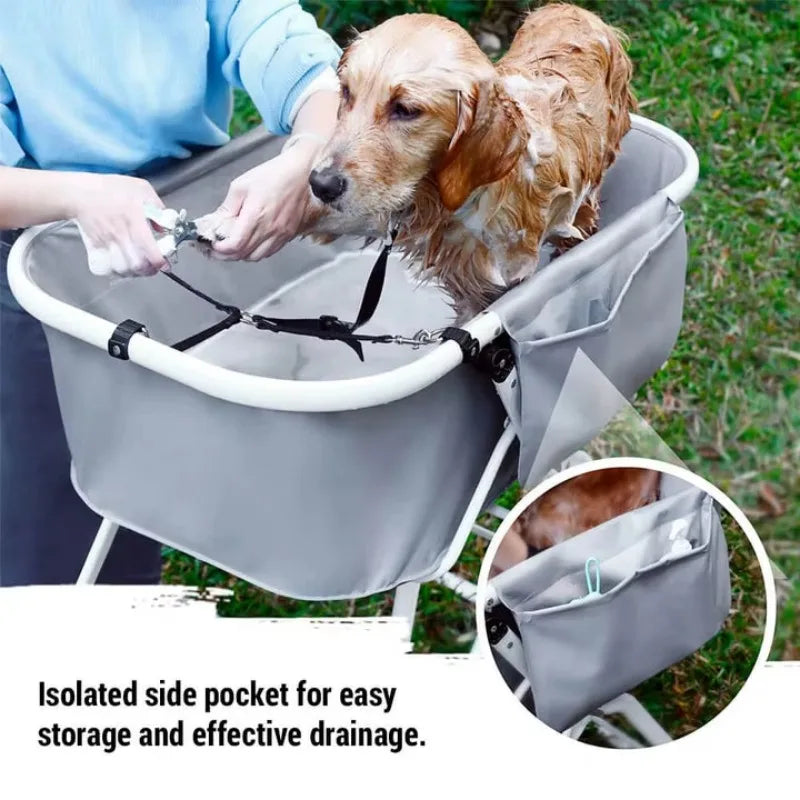 Dog Litter Foldable Elevated Pet Bathtub Stainless Steel