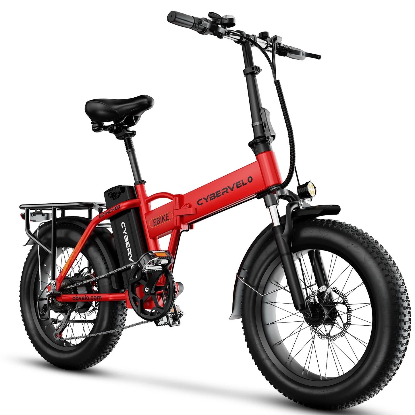 CYBERVELO 1000W Folding Electric Bike With Removable Battery For Adults
