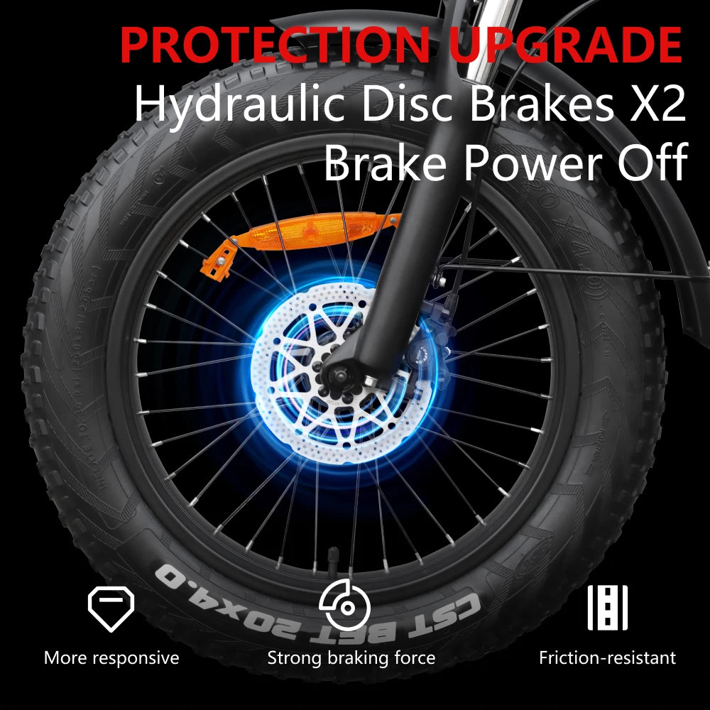HX Q3 2000W Electric Bike 48V 20Ah Fat Tire OffRoad