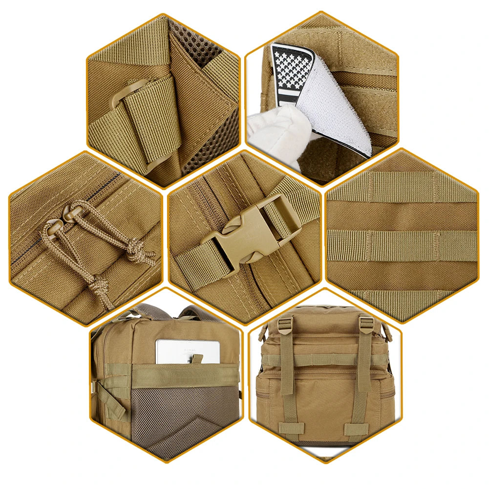 ReFire Gear Tactical Molle Backpack For Outdoor Travel And Hiking