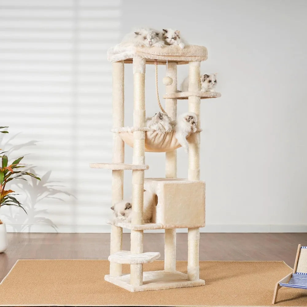 Cat Tree Heavy Duty Multi Level Plush Perch Indoor Cats