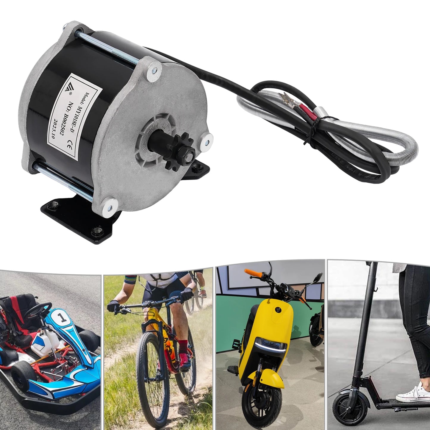MY1018E D Brushed DC Motor 36V 500W For Electric Bikes
