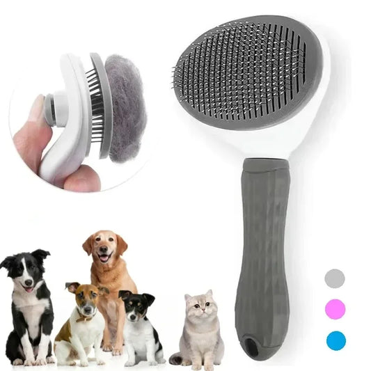 AEHOME Self Cleaning Pet Hair Grooming Brush For Dogs And Cats