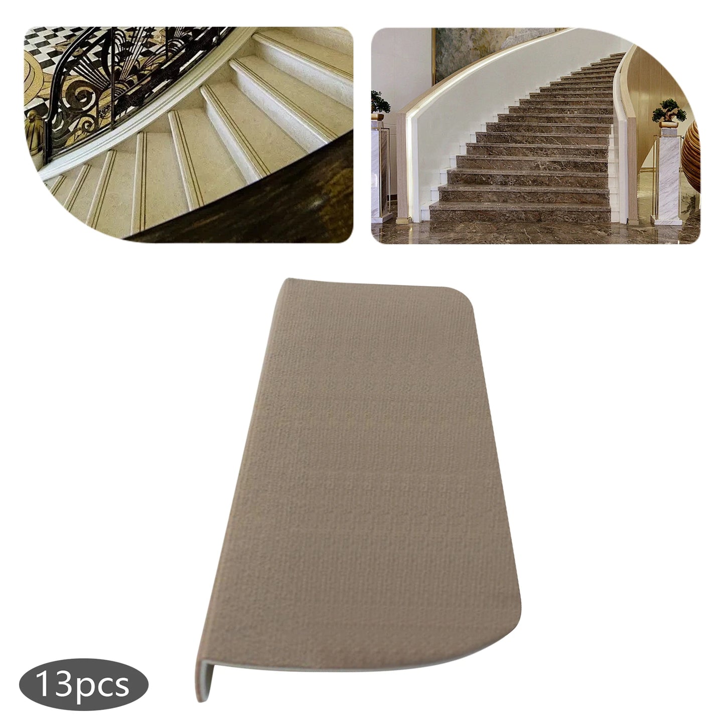 Bymaocar Carpet Stair Treads 13 Piece Non Slip Mat Set