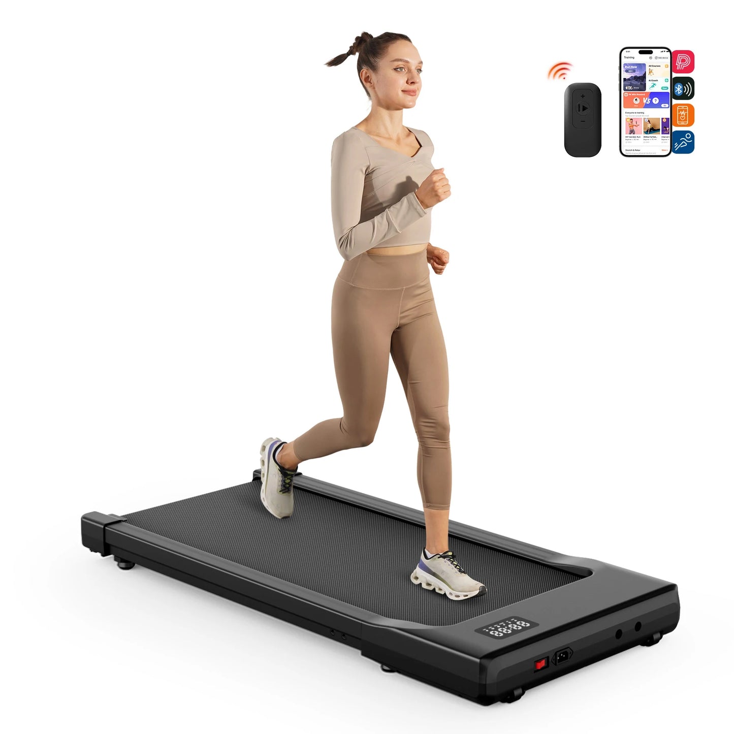 Superun Walking Pad Under Desk Treadmill 2.5HP With Remote Display