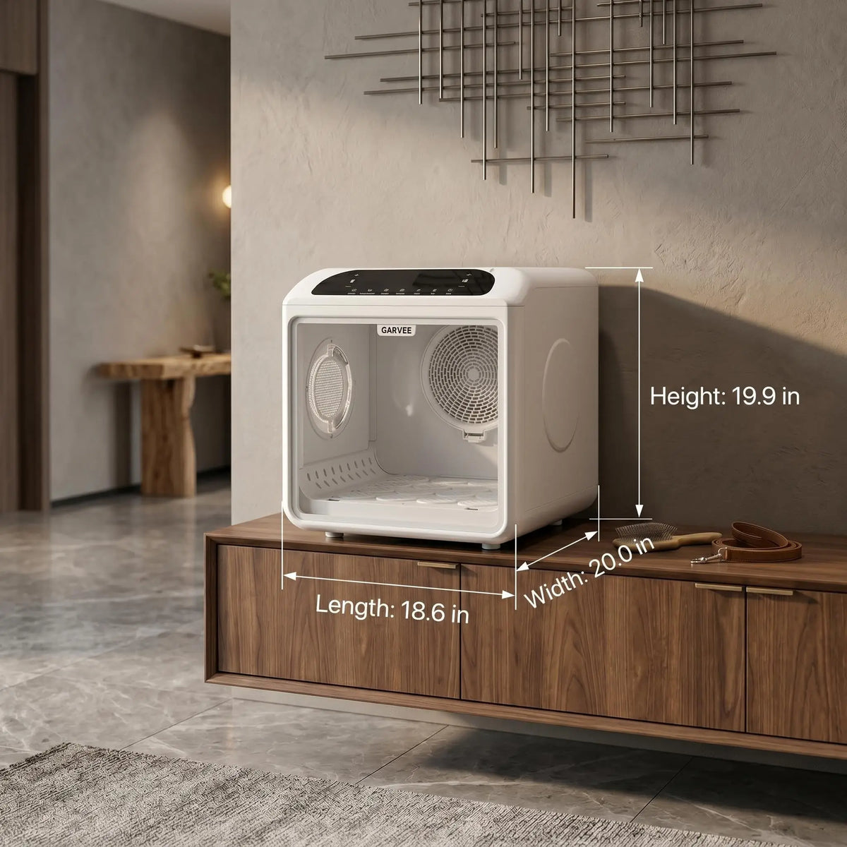 Pet Dryer Box, 360° All-Round Airflow Pet Hair Drying Cabinet, Smart Temperature Control 40dB Quiet Pet Drying Box for Small Dogs Cats Home Use