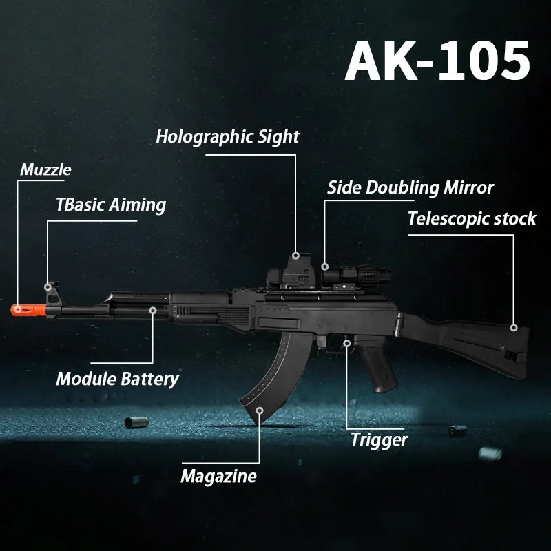AK105 Electric Gel Ball Gun High Speed Upgraded