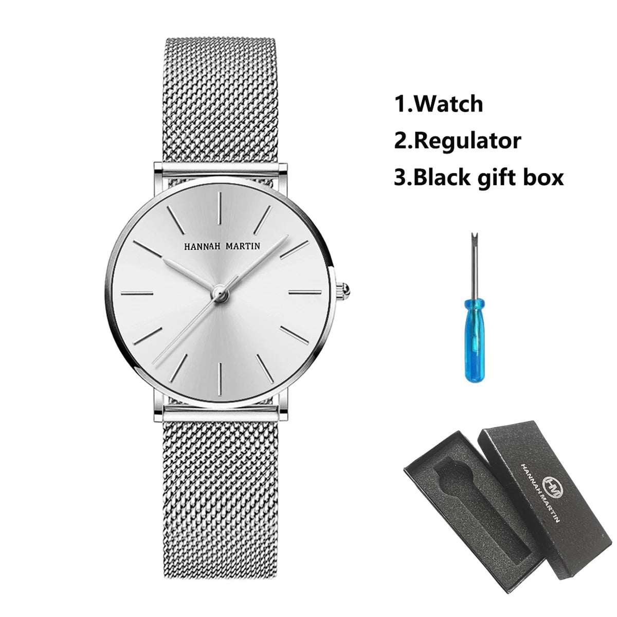 36mm New Women Watches US Local Shipping Rose Gold Black Simple Japan Quartz Ladies Stainless Steel Ultra Thin Waterproof Watch
