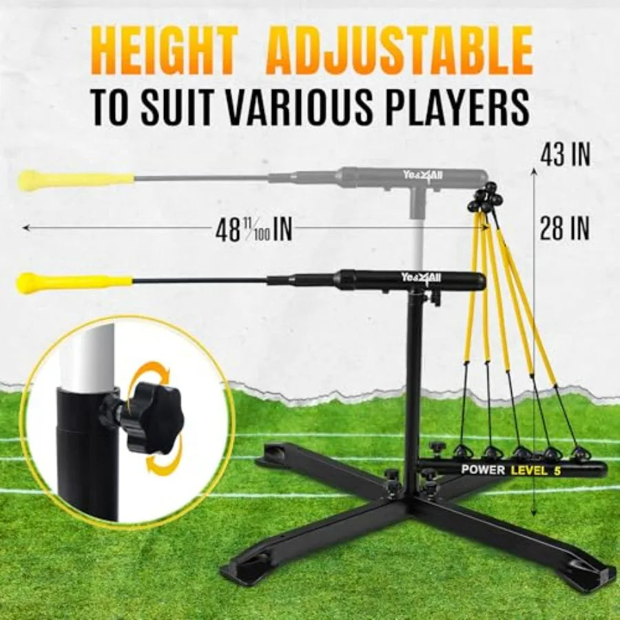 Baseball Practice Hitting Trainer With Elastic Bowstrings Portable