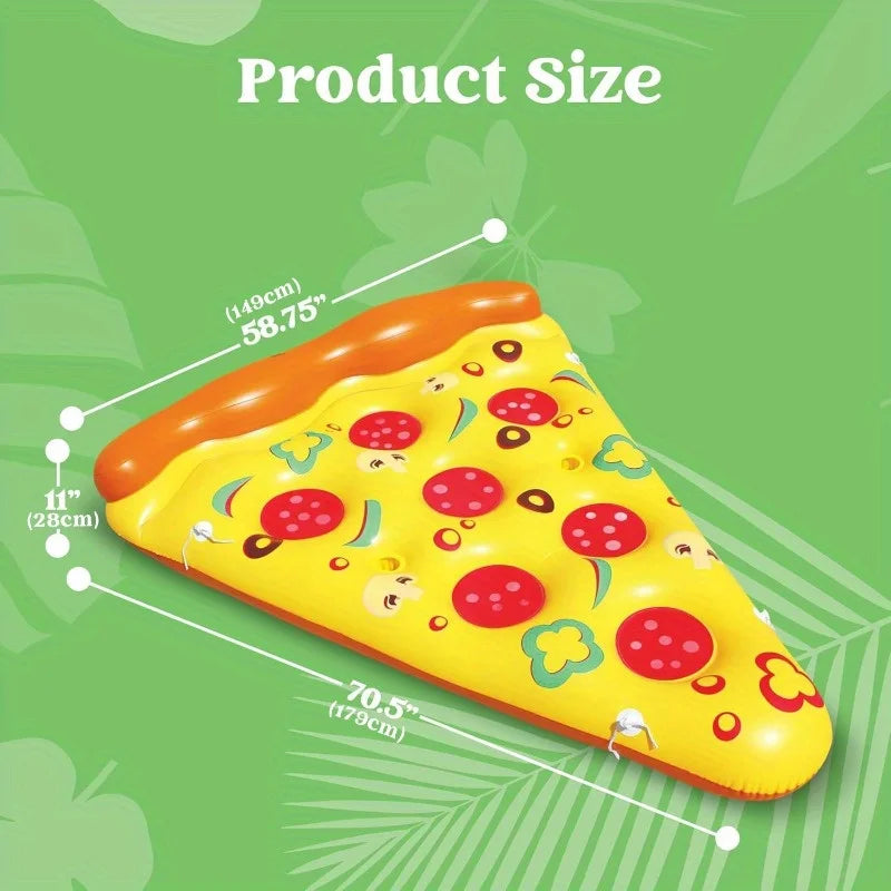 Joyfy Giant Inflatable Pizza Slice Pool Float For Adults And Kids