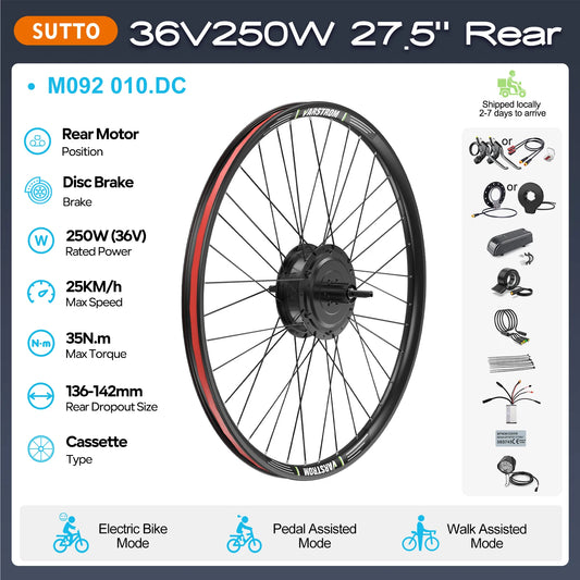 BAFANG Rear Hub Motor Kit 48V 36V Ebike Drive System