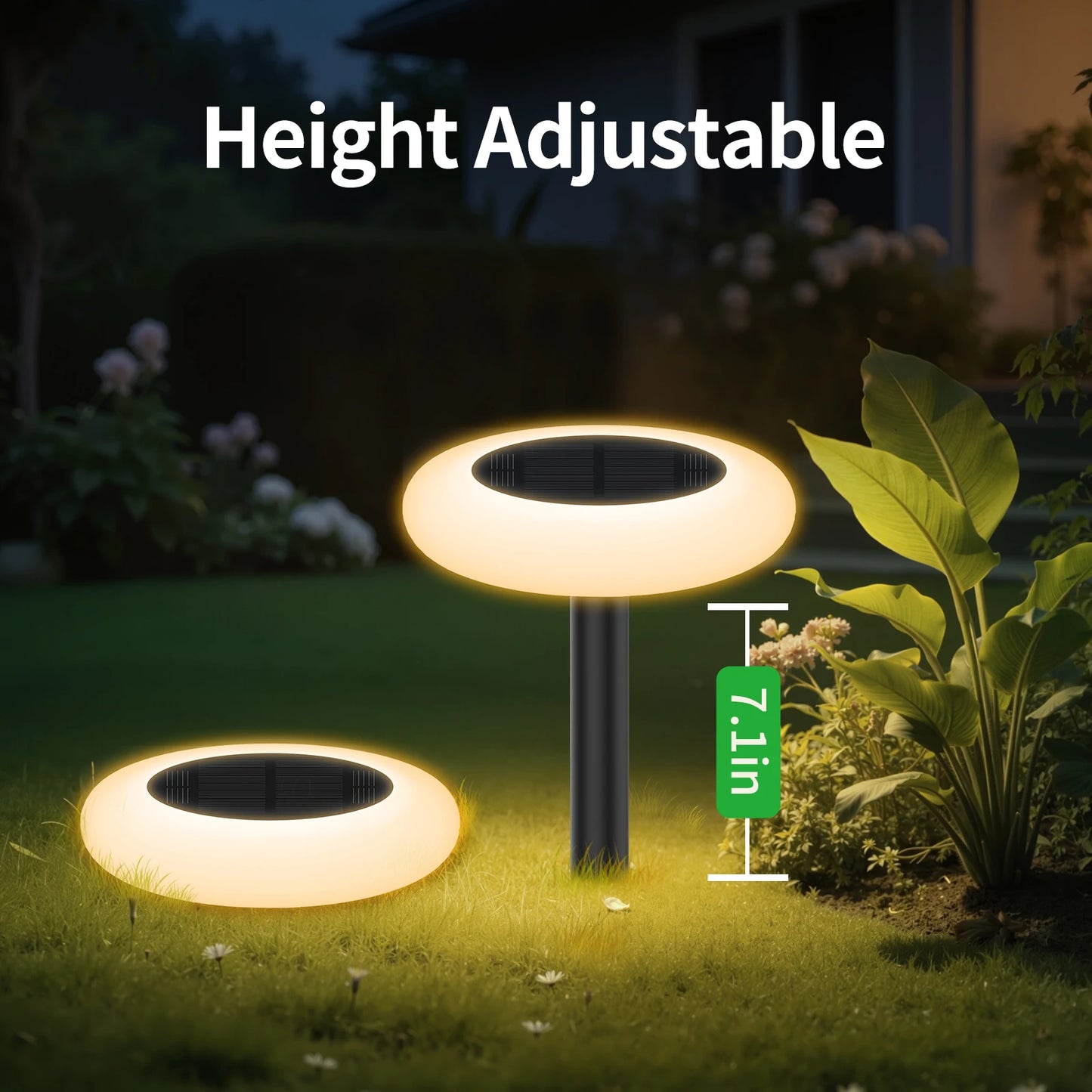 intelamp Colorful 2 Pack 6 Pack Solar Lights Outdoor Lawn Lights Pathway Lights Garden Lights For Landscape Walkway Patio Yard