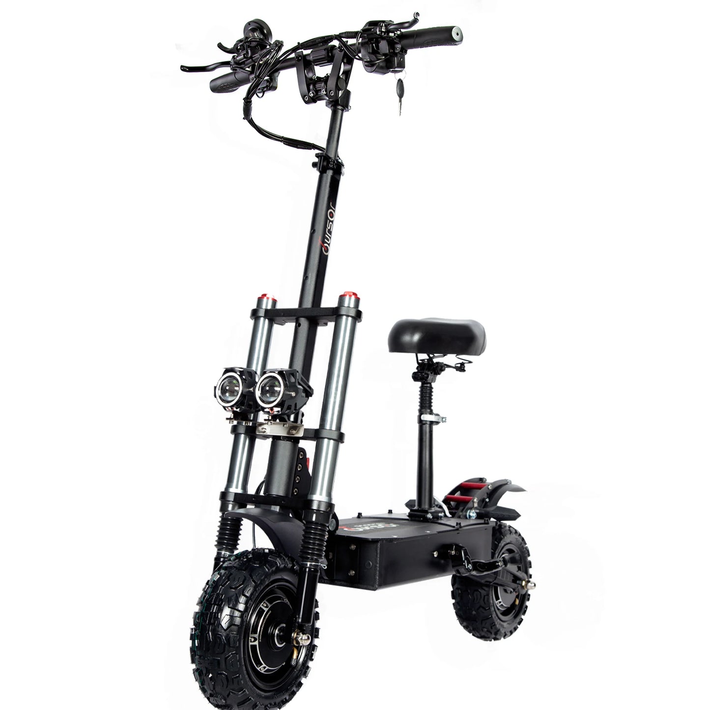 6000W Dual Motor Folding Electric Scooter With Seat And Hydraulics