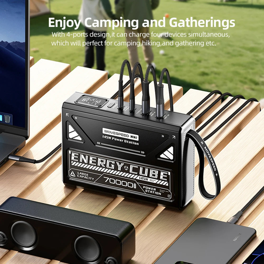Rechargeable 70000mAh LED Camping Lantern Emergency Outdoor Lighting