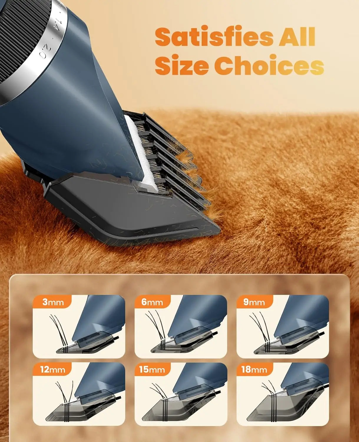 2 In 1 Low Noise Cordless Pet Grooming Clipper Kit