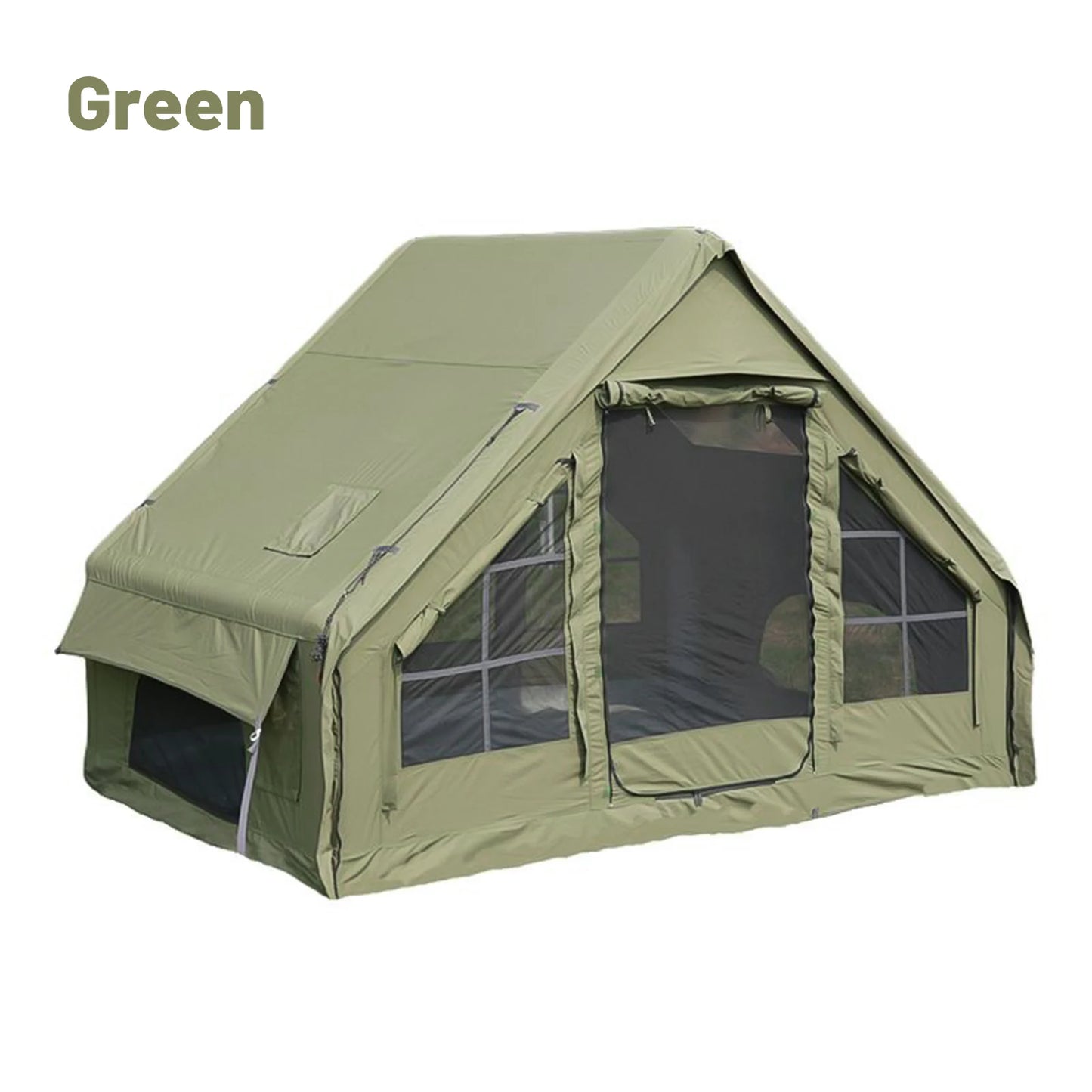 Pakicetus Inflatable Camping Tent With Stove Plug Quick Setup