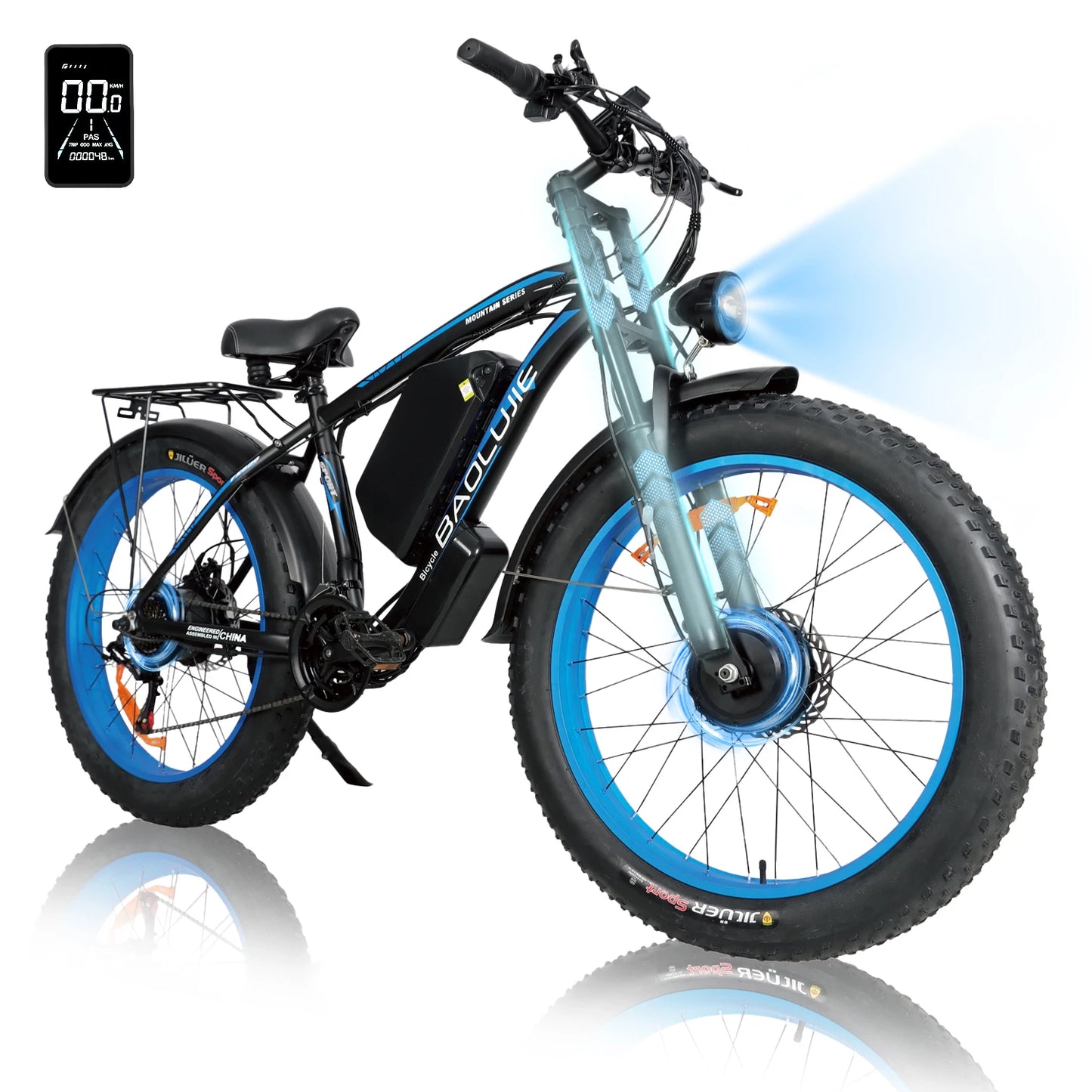 Baolujie DM01 60V 30Ah Electric Bike 42 MPH EBike