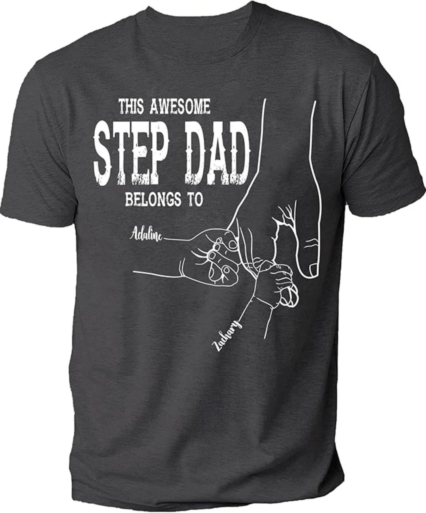 Personalize Best Grandpa Dad Ever Custom Fist Bump T Shirt