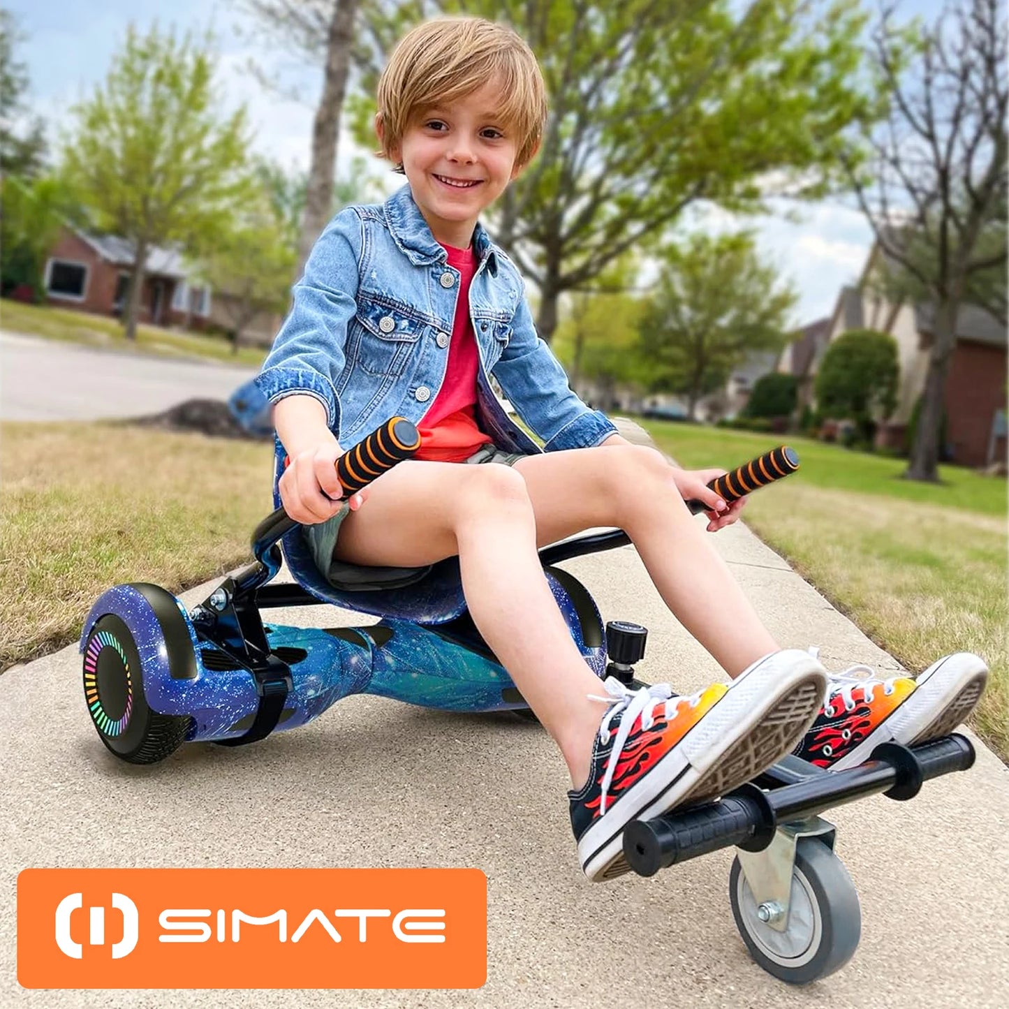 Adjustable Self Balancing Scooter With Led Lights And Bluetooth