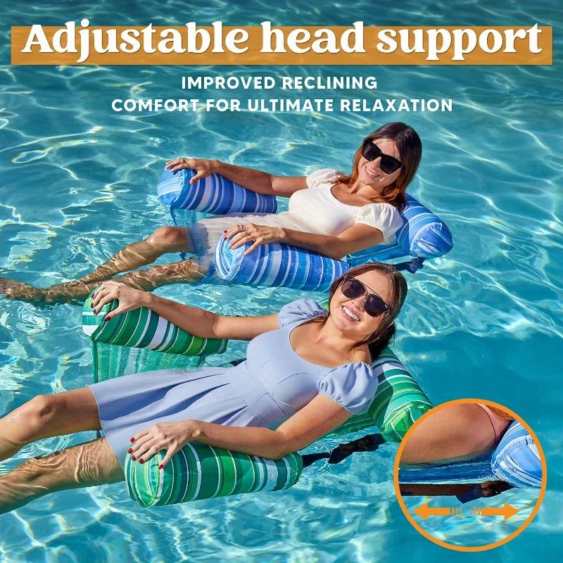 Joyfy Inflatable Pool Floats Adult Two Pack Lounge Chairs