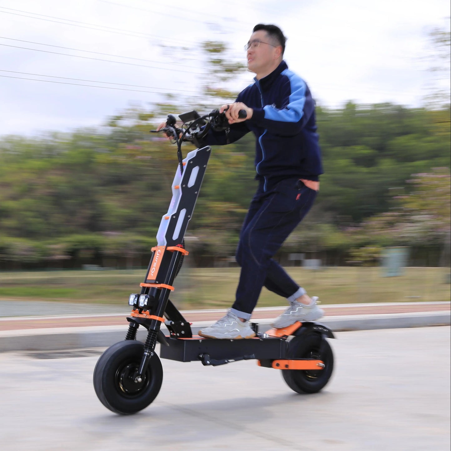 Upgraded 8000W Dual Motor Off-Road Electric Scooter