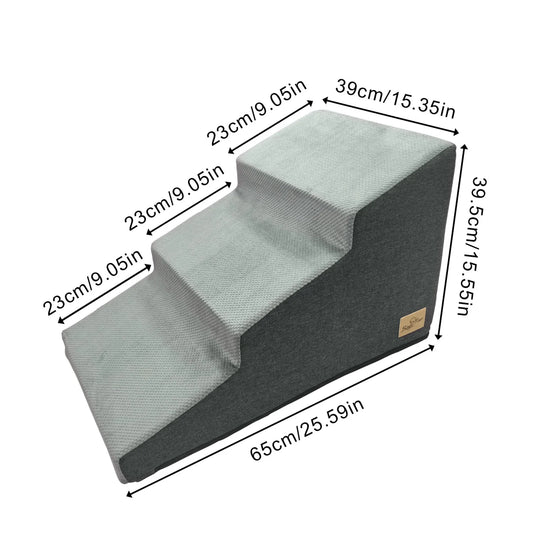 3 To 5 Steps Dog Stairs Ramps High Density Foam Non Slip Sofa Ladder
