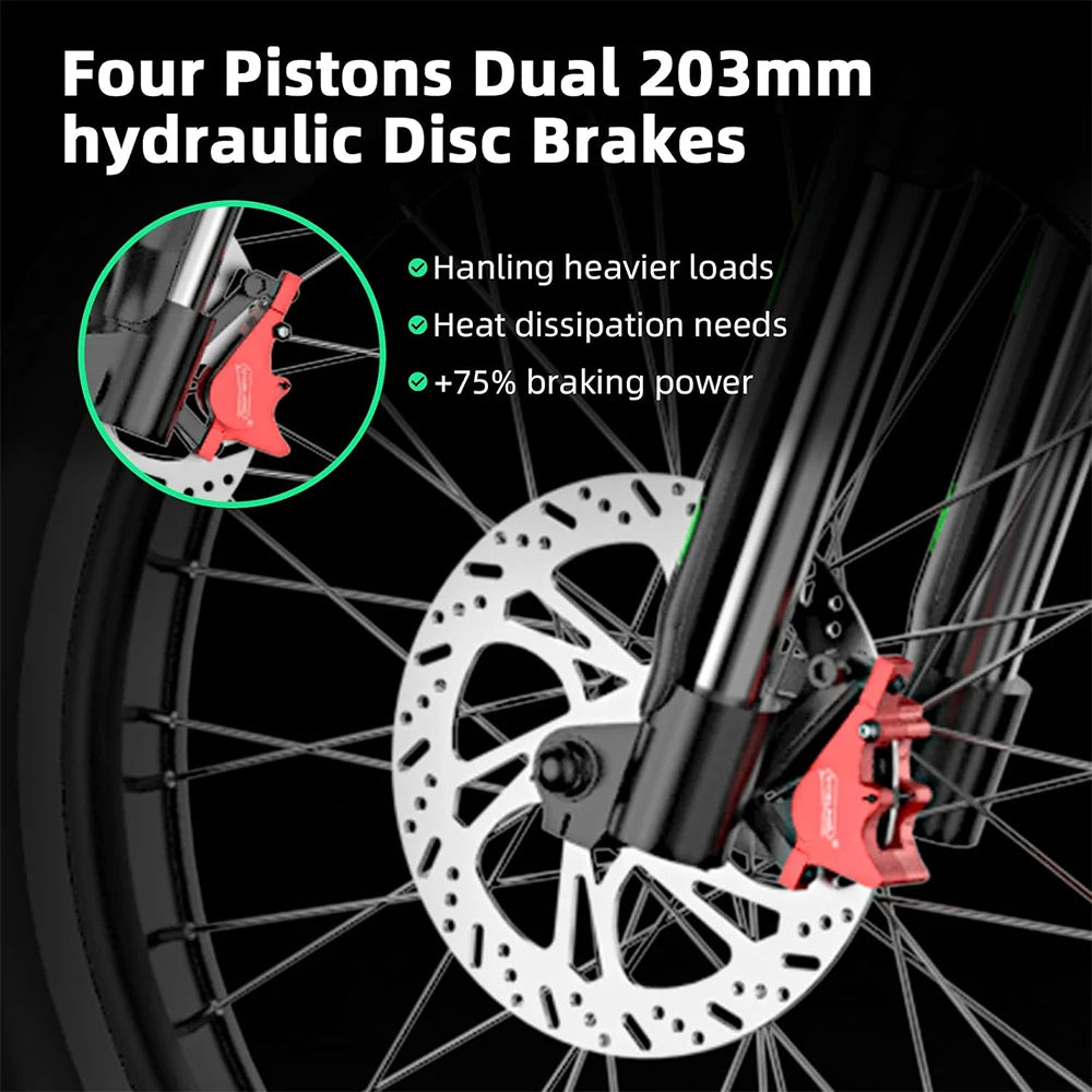 Electric Dirt Bike 6000W 60V 25Ah With Full Suspension Brakes