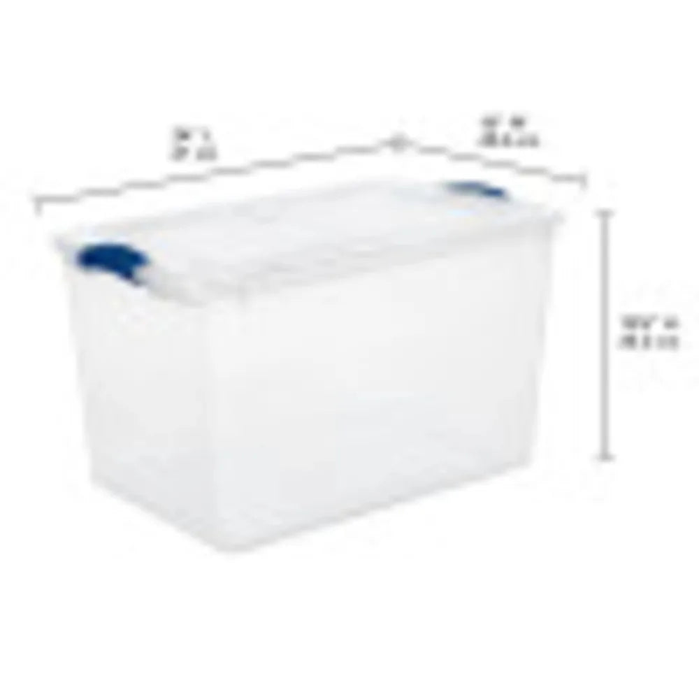 OEINGCN Sterilite Large Storage Bin With Latch Lid
