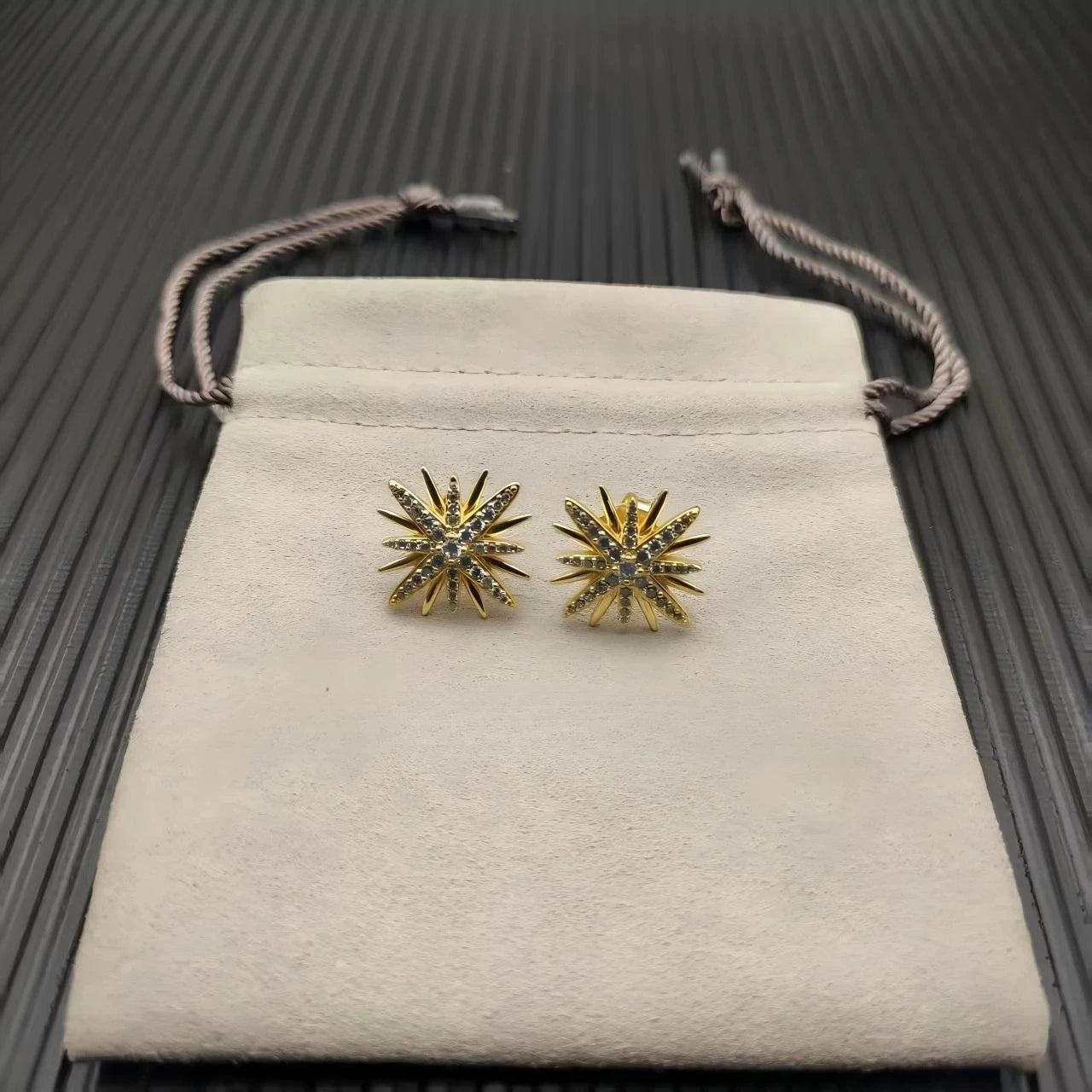 Sunflower Necklace Earrings Bracelet Set Sterling Silver