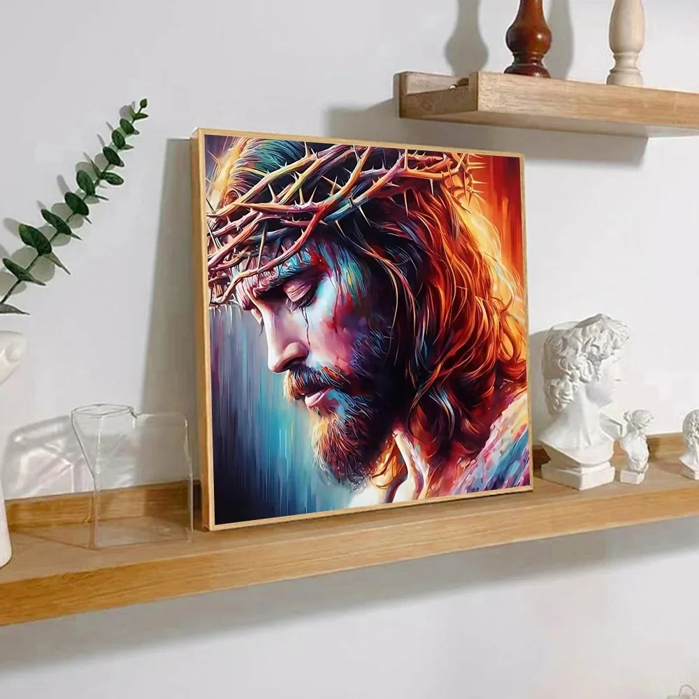 Region Jesus Paint By Numbers For Adult Diy Art Craft Kit HandPainted On Canvas Valentines Gift Religious Home Decor