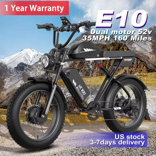 MOOBELO 2000W Dual Motor Electric Full Suspension Mountain Bike