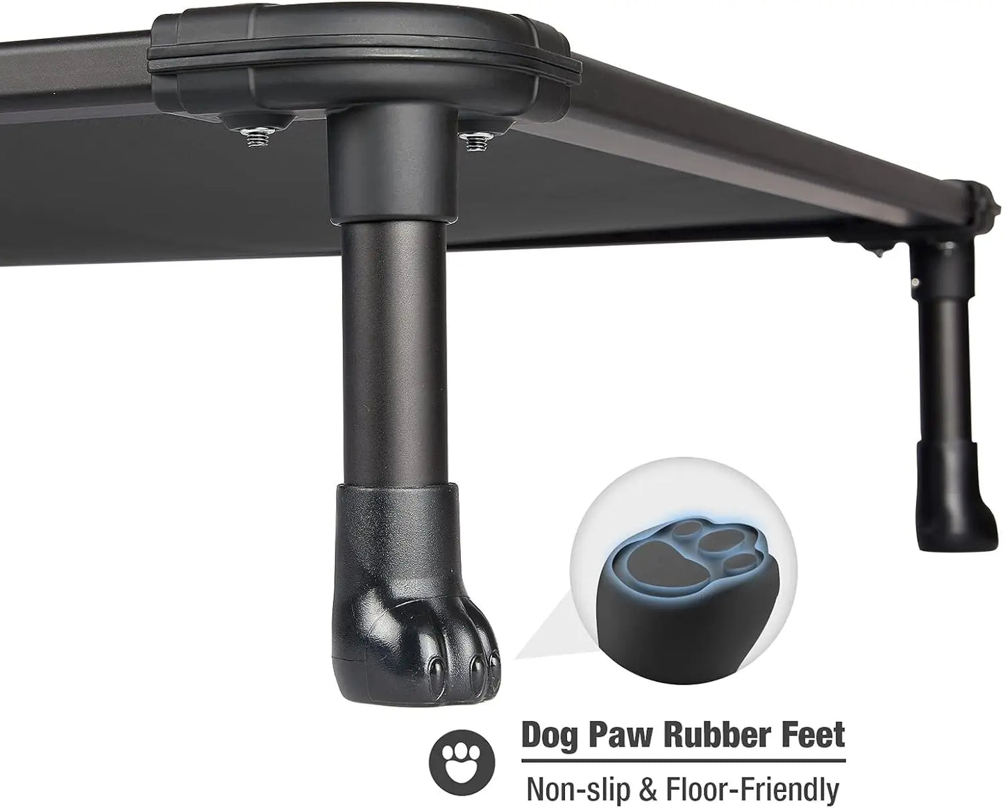 Elevated Chew Proof Dog Bed With Breathable Mesh For Outdoors