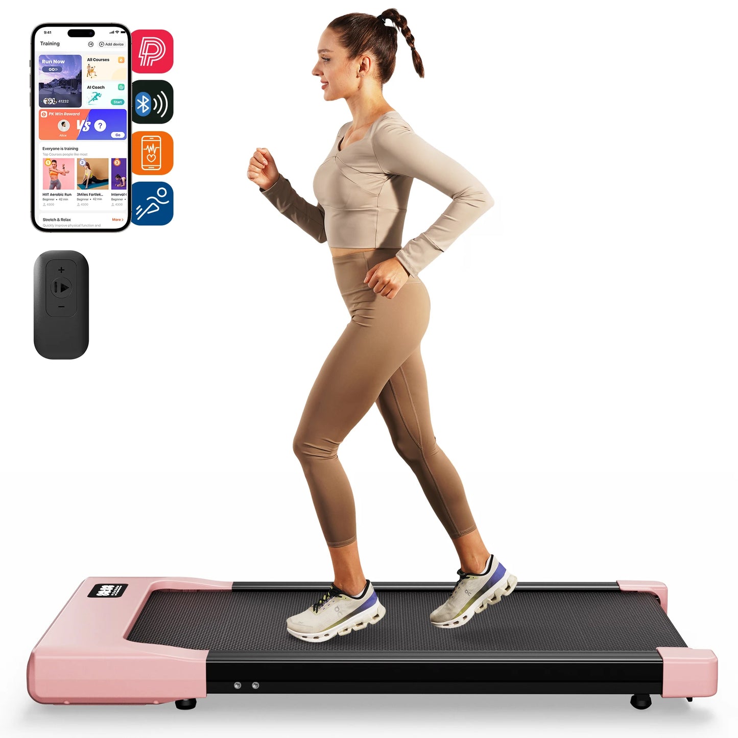 Superun Walking Pad Under Desk Treadmill 2.5HP With Remote Display