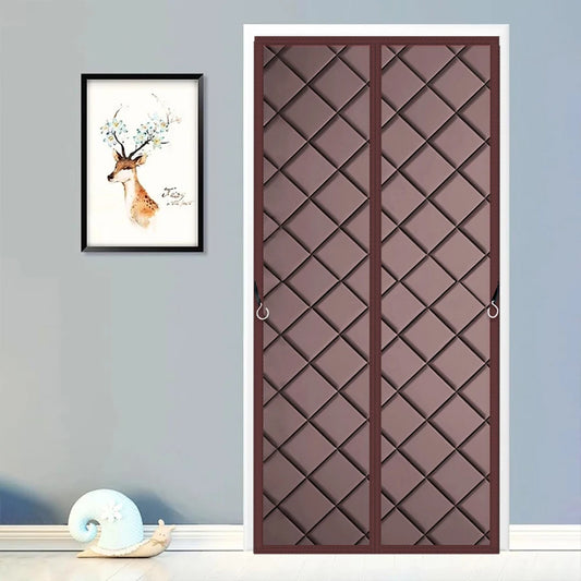 Thickened multi-layer fabric door curtain, 2025 new temporary door insulation cover, winter door curtain, suitable for winter