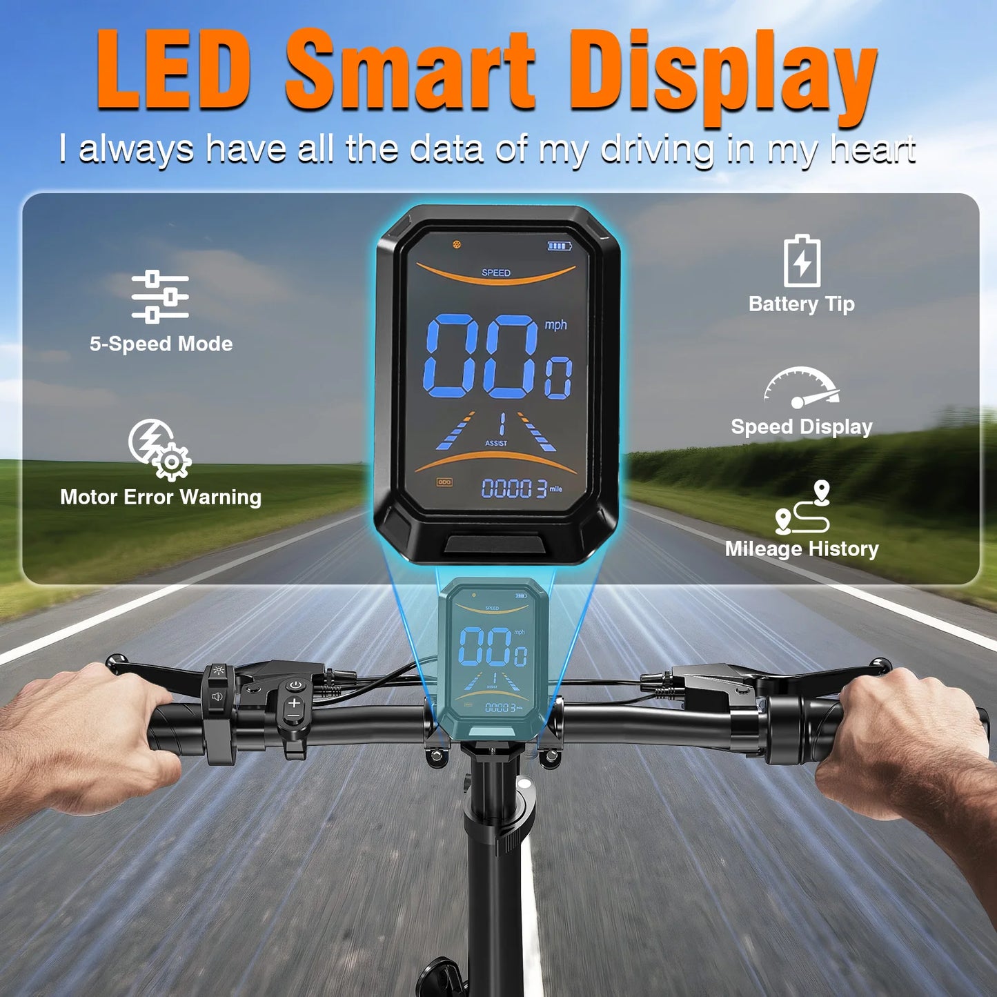 Terrosor T8 Electric Bike For Adults 720W 48V 7.8Ah
