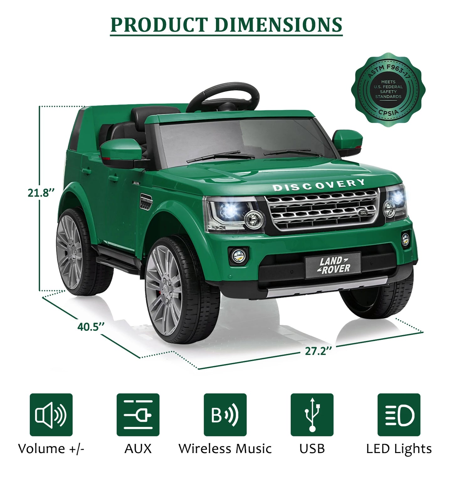 HiMISS 12V Dual Drive Kids Electric Car With Remote