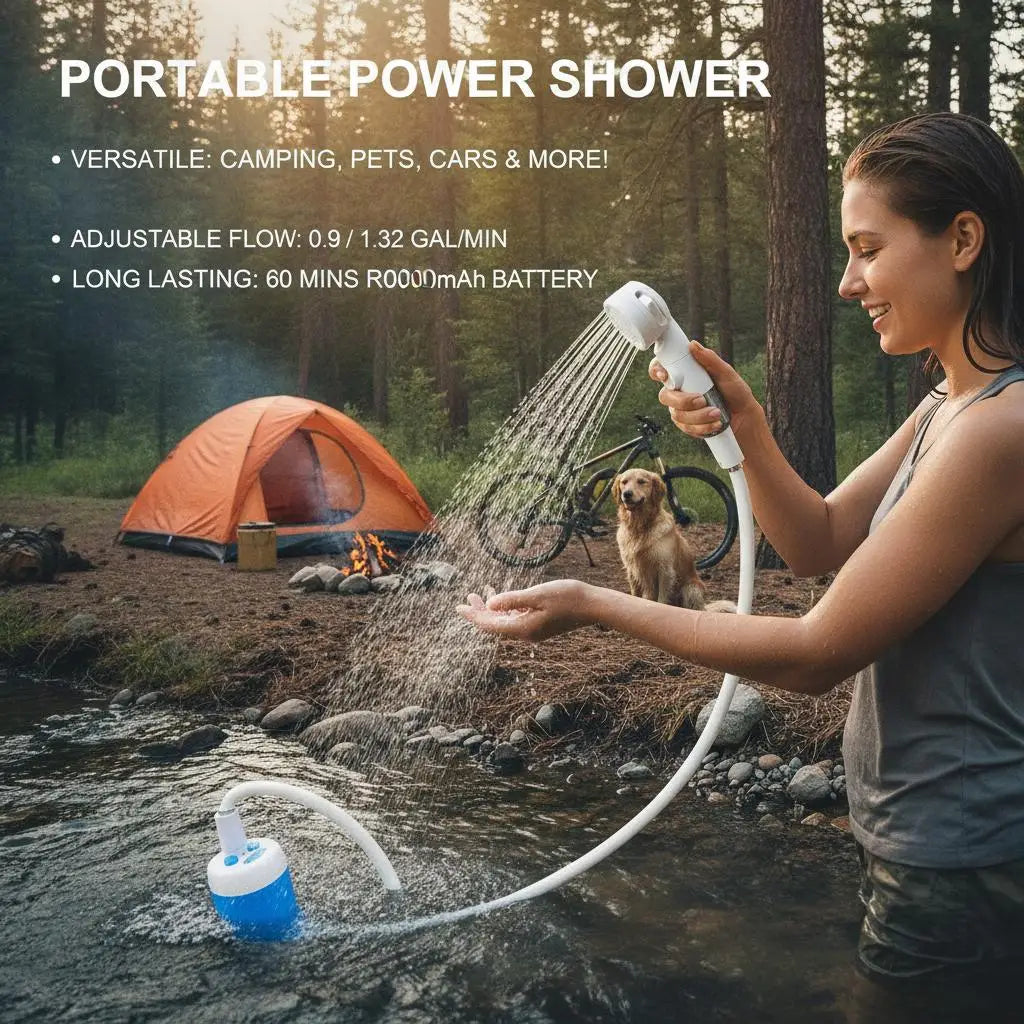 Portable Rechargeable Handheld Shower Sprayer For Pets And Gardens