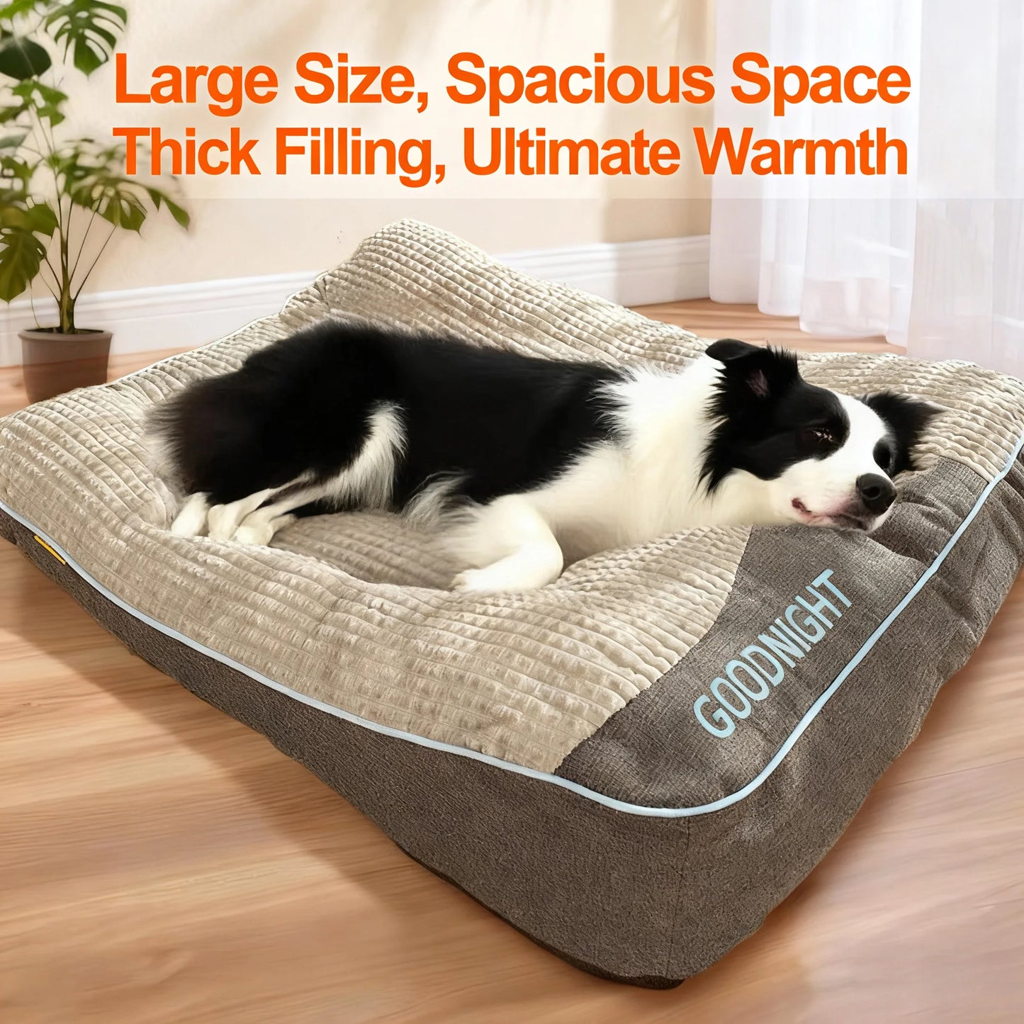 NONECN Extra Thickened Orthopedic Dog Bed Cushion For Senior Dogs