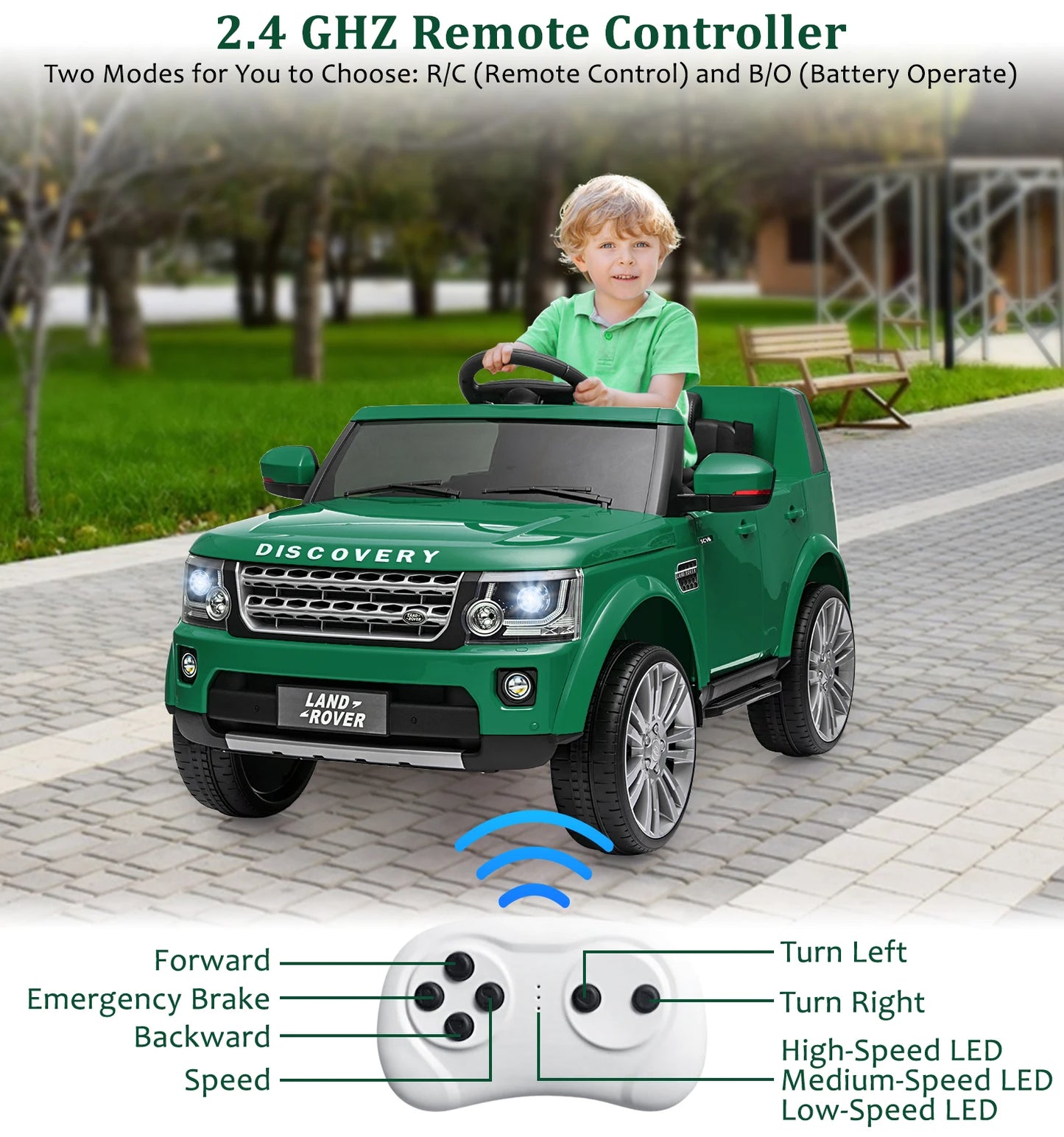HiMISS 12V Dual Drive Kids Electric Car With Remote