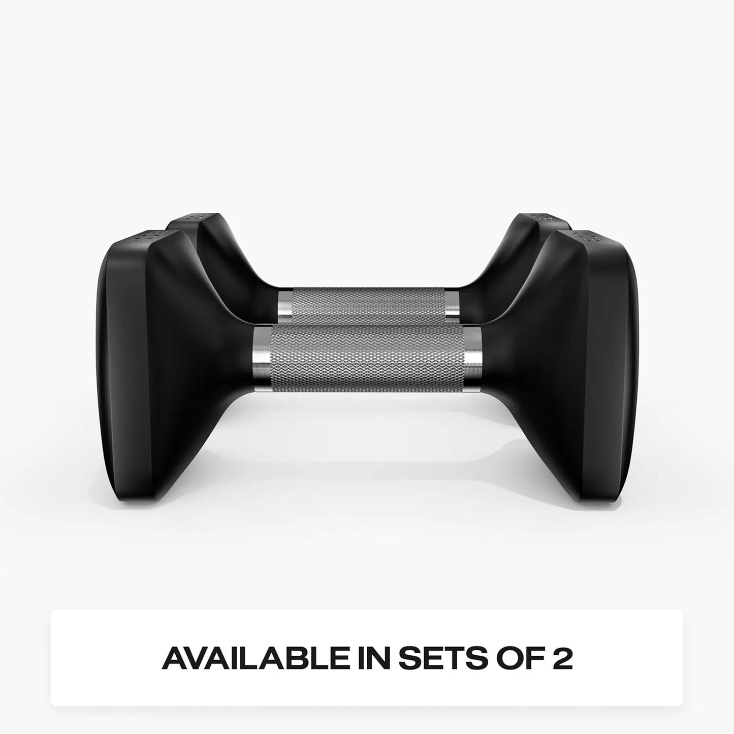 Two Ergonomic Cast Iron Dumbbells With Urethane Coating And Grip