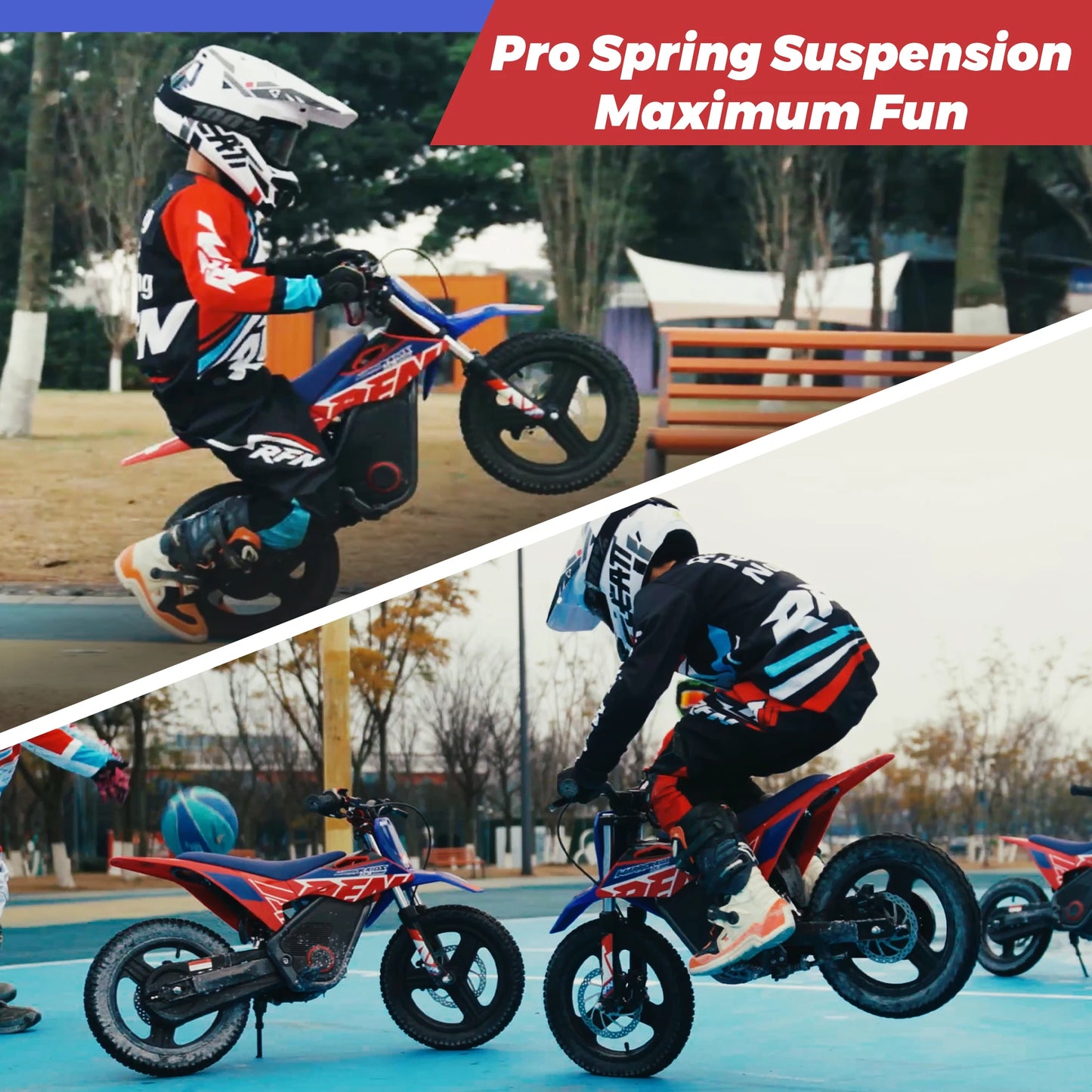 RFN Warrior Kids Electric Dirt Bike Off Road Motorcycle For Outdoor Riding
