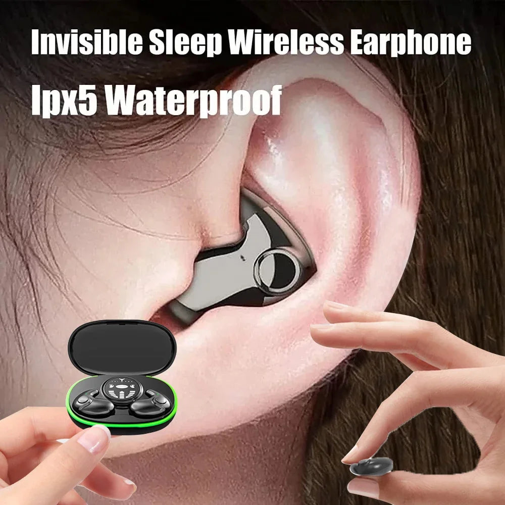 SHUKE Invisible Sleep Earphones Wireless Bluetooth 5.3 Headphones