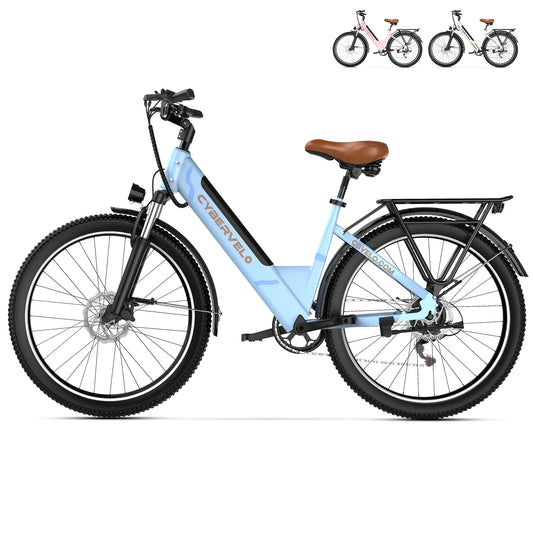CYBERVELO EK2 Electric City Ebike With 1000W Peak Motor