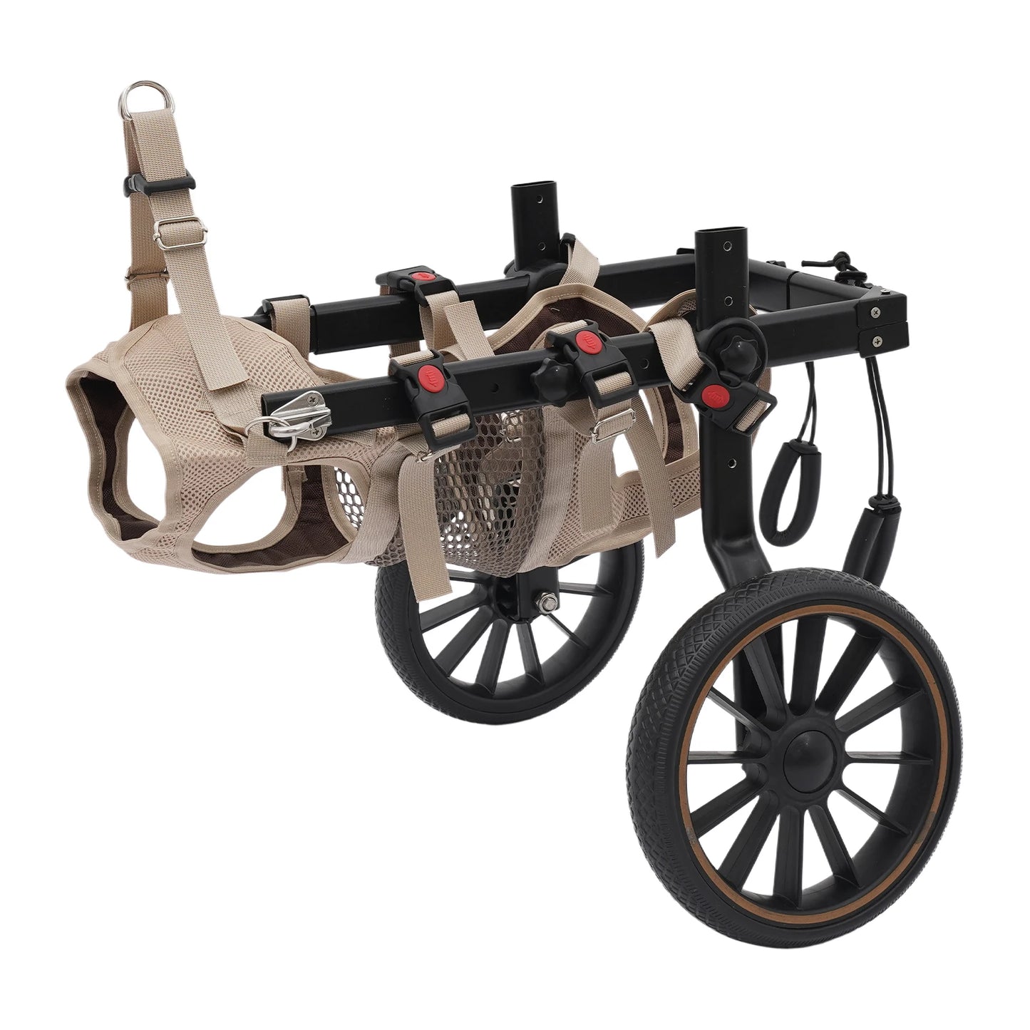 Bymaocar Adjustable Aluminum Dog Wheelchair For Hind Leg Support 65kg