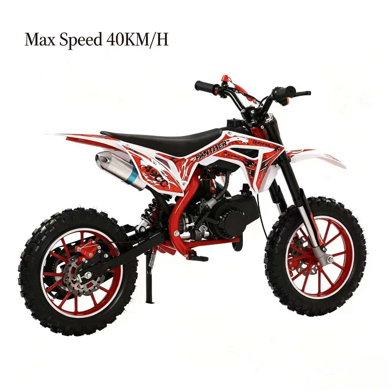 49cc 2 Stroke Kids Dirt Bike Gas Powered Off Road Mini Motorcycle Disc Brakes