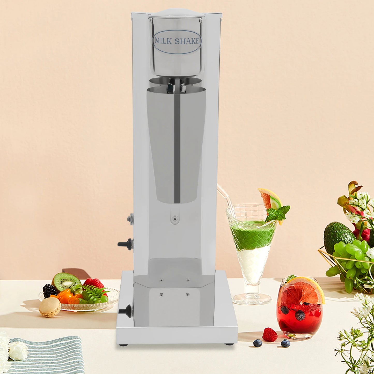 Bymaocar 180W Stainless Steel Milk Shake Machine 18000rpm