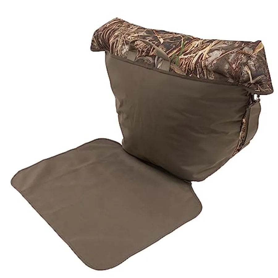 Wader Bag for fishing, durable nylon material, olive green color, waterproof and abrasion-resistant design