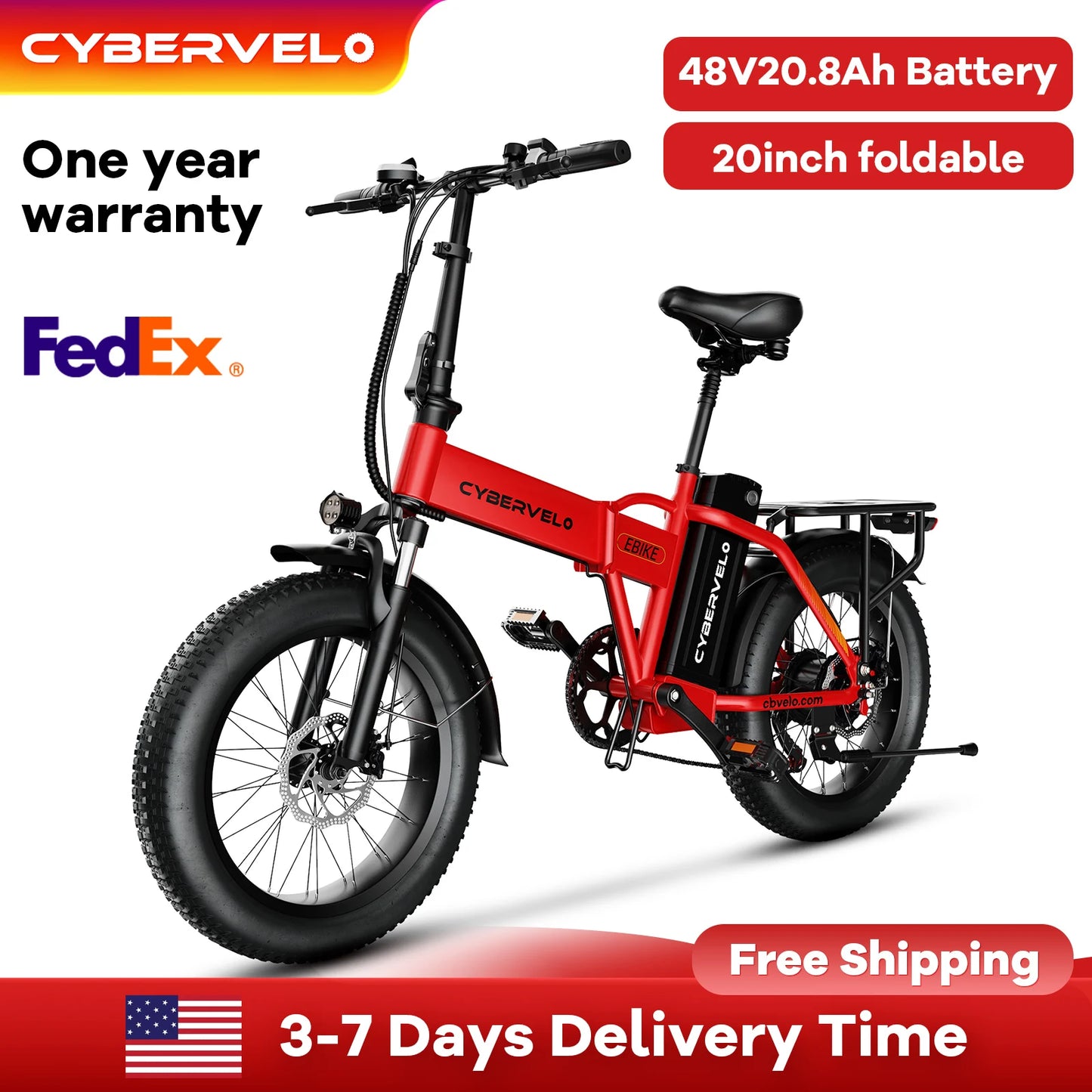 LIONLAND 960Wh Peak Electric Bike for Adults with Fat Tires