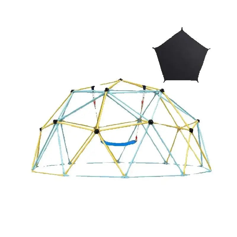 SucceBuy Climbing Dome 6/8/10/12FT Geometric Dome Climber Hammock Swing Jungle Gym Climbing Grip Outdoor Backyard Play Equipment